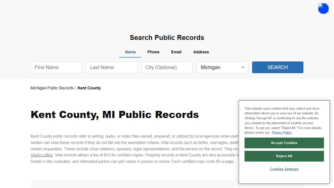 Kent County, MI Public Court, Arrest and Inmate Records - ThePublicIndex